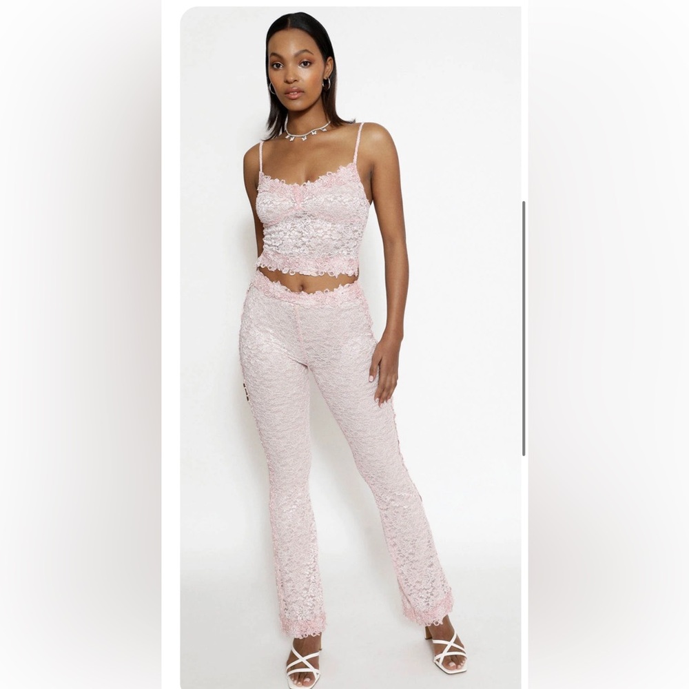 Boys Lie pink set rose reverie top and bottom
